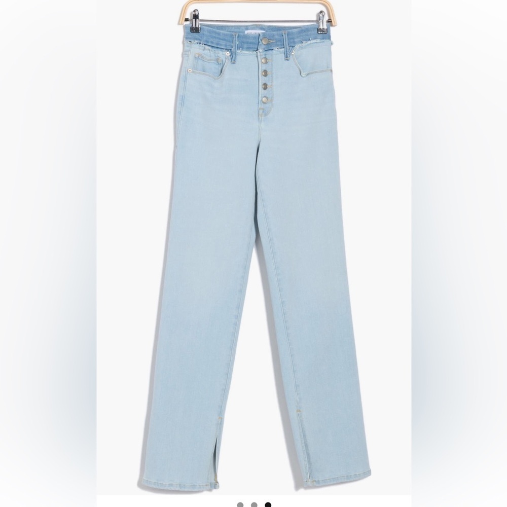 Good American Light Blue Flare Jeans - Picture 3 of 5